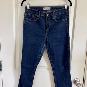 Gap True Skinny High Rise Jeans in Dark Denim Wash